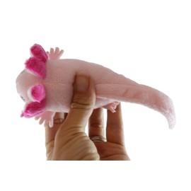 Curious Minds Busy Bags 1 Tiny Axolotl Realistic Cute Plush Stuffed Animals - Adorable Soft and Cuddly Mini Animal Plushie Plushy