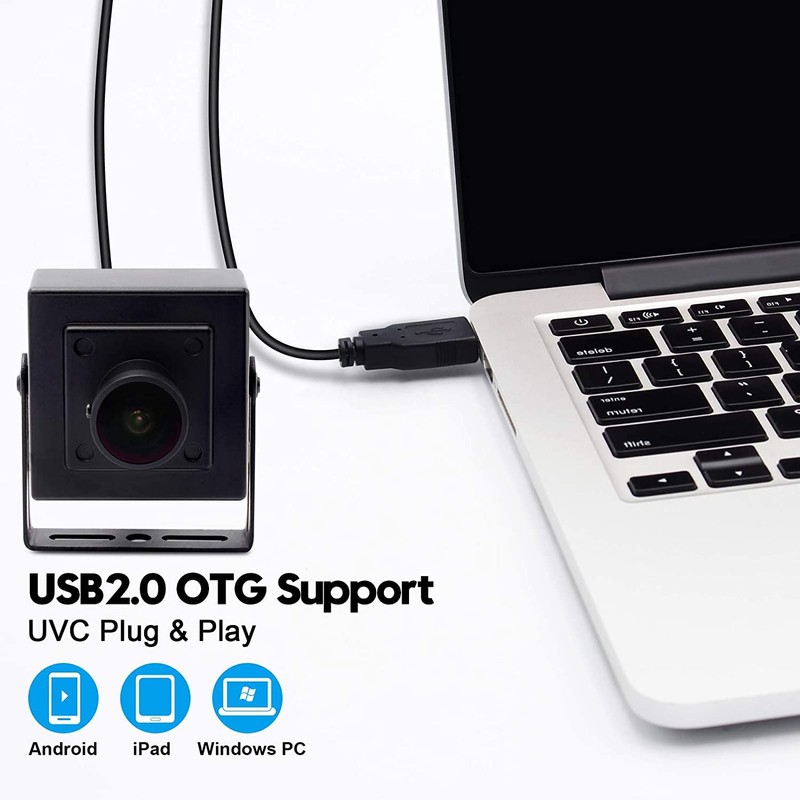 ELP Webcam 1MP Wide Angle Fisheye Lens HD Mini USB
