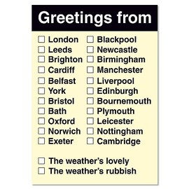 Greetings From... Postcard Funny