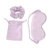 Mikinona Faux Silk Sleep Mask Set with Adjustable Strap Blackout