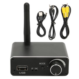 D18 Bluetooth DAC Converter Digital to Analog Converter with Bluetooth Receiver Supports U Disk Playback Volume Control