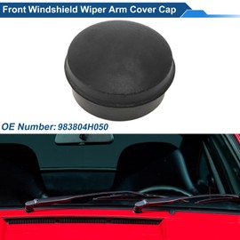 A ABSOPRO Front Windshield Wiper Arm Cover Cap Für Hyundai Santa Fe 2015-2017 Windshield Wiper Arm Nut Cover Cap No.983804H050 PBT Plastic Schwarz 1 Pc