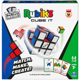 Rubik's Cube It Rompecabezas en Forma de Cubo 3D para 2 Jugadores Juego de Mesa de secuencias para aliviar el estrés para Jugar en casa o de Viaje un Regalo idóneo para niños y Adultos a Partir de 7