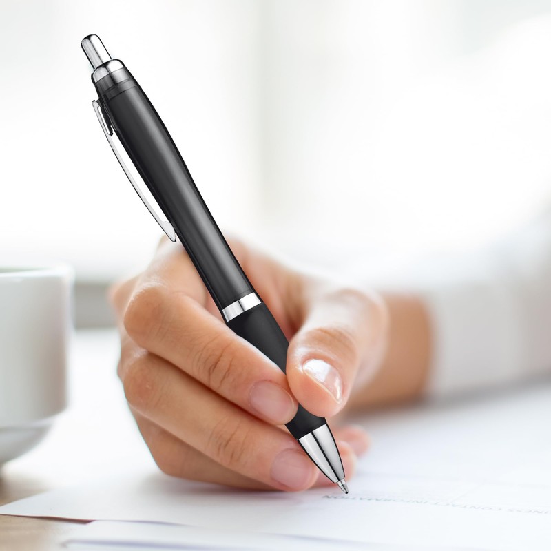 ZENSCRIBE® Ergonomic Ballpoint Pen, Pack of 10, Premium Ballpoint Pen