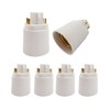 E-simpo® 6-Pack G24 to E27 Lamp Base Converter,15.5mm 4pin,G24Q to