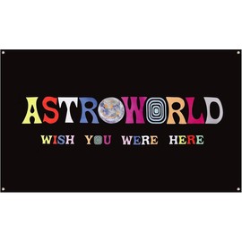 Astroworld Flag Black, 3x5  Flag Banner, Man Cave Wall Flag with Brass Grommets for College Dorm Room Decor,Tailgates,Parties,, Please identify the store name "SSandy" for purchase