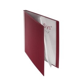 File Book 10 Sleeves (PP, A4, 1 Unit), Burgundy