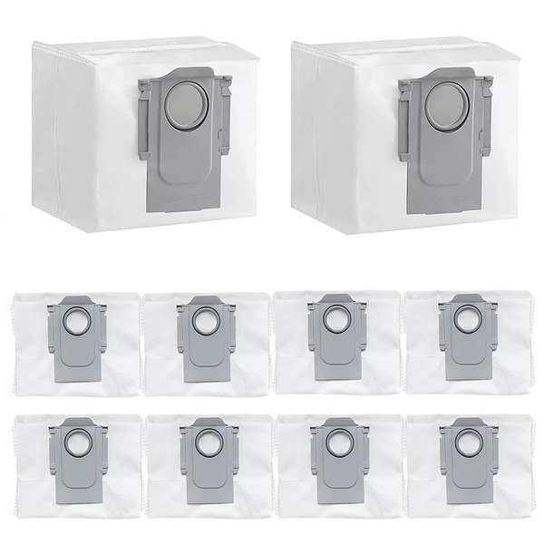 10 Pack Dust Bag Compatible with Roborock S8+ S8 Pro