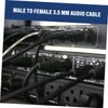 Gatuida 4pcs -Resistant 3.5mm Audio Cable Headphones Earphones Cable Extender