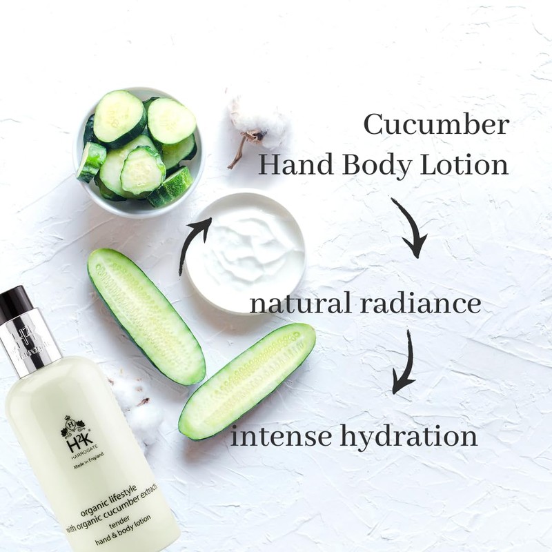 Tender Moisturising Cucumber Hand & Body Lotion (250ml) Organic by