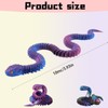 GegXcn 2Pcs 3D Printed Snake Decor,Stress Relief Fidget Toy for
