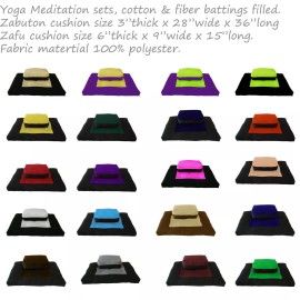 Danfuton Zafu Zabuton Meditation Yoga Posture Exercise Cushion, Sit Kneel Hunter/Black