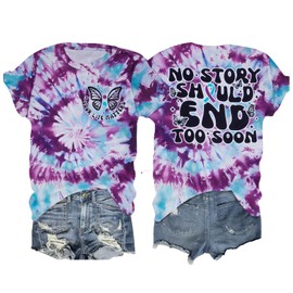 Mental Health Shirt Women Your Life Matters Shirts Suicide Prevention Tshirt Therapist Psychologist Inspirational Tops Pink