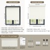 SUNOFF Cordless Blackout Roller Shades Blinds for Windows Free-Stop,Pull Down