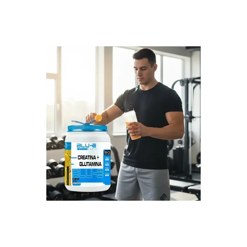 Creatina Glutamina Blu-e 1kg 50 Servicios Varios Sabores