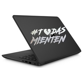 Calcomanía Todas Mienten Sticker Pegatina Adhesiva Vinilo Resistente Agua/UVA para Moto Auto Casco Laptop Universal | 17x9cm (Plata)