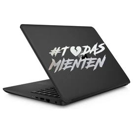 Calcomanía Todas Mienten Sticker Pegatina Adhesiva Vinilo Resistente Agua/UVA para Moto Auto Casco Laptop Universal | 17x9cm (Plata)