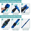 Fishing net (Retractable 11.81, Blue, 48in)