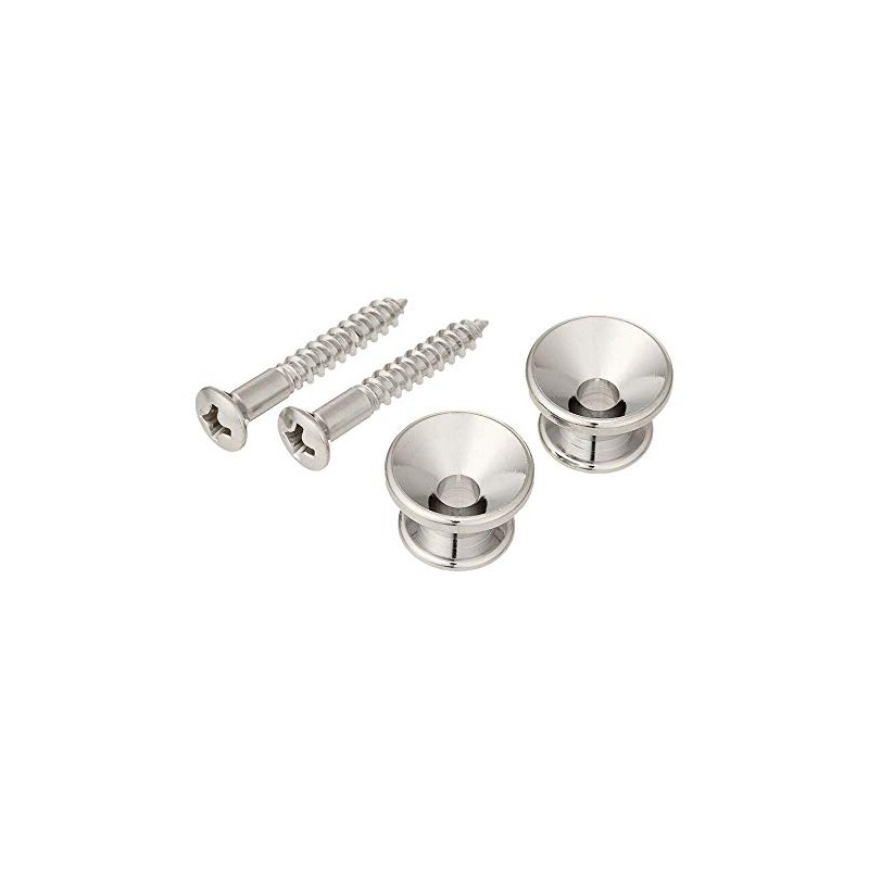 SCUD Strap Pin Fender Style 2pcs Set with Screws Nickel