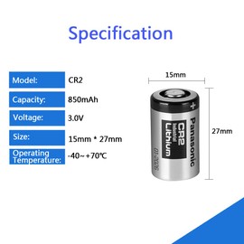 STEPMAX (10 Pack CR2 3V Industrial Lithium Battery 850mAh Photo Lithium Battery for Mini 25 Mini 50 Mini 50S Mini 55 Pivi MP-100 & SP-1