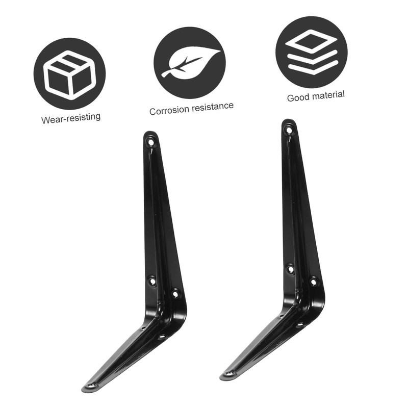 WHAMVOX 10pcs Nine Ratio Triangle Bracket Bookshelf Bracket Hidden Bracket