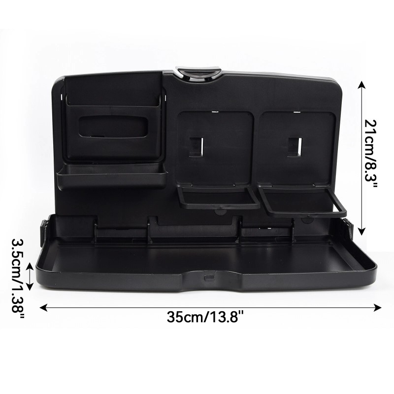 Unbranded Car Back Seat Folding Table Universal Drink-Food Cup Tray