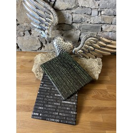 Gift Wrap Book Nerd Geek Matrix Binary Code Technology - Exceptionally Double-Sided 5 x Sheets 42 x 59 cm Folded Set 30 x Wrapping Paper Glue Storage Birthday