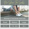soxsense Cushion No Show Toe Socks For Women Five Finger