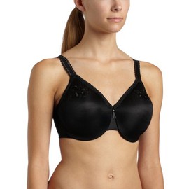 Wacoal womens Slimline Seamless Underwire Minimizer Bra, Black, 34DD