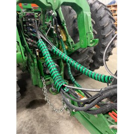 Outback Wrap - Hose Boss Hydraulic Hose Management Protector and Tagging Wraps for Farming and Agriculture Equipment, Tractors, Harvesters, Planters, and Sprayers - 75mm Diameter - 4 Foot - Green