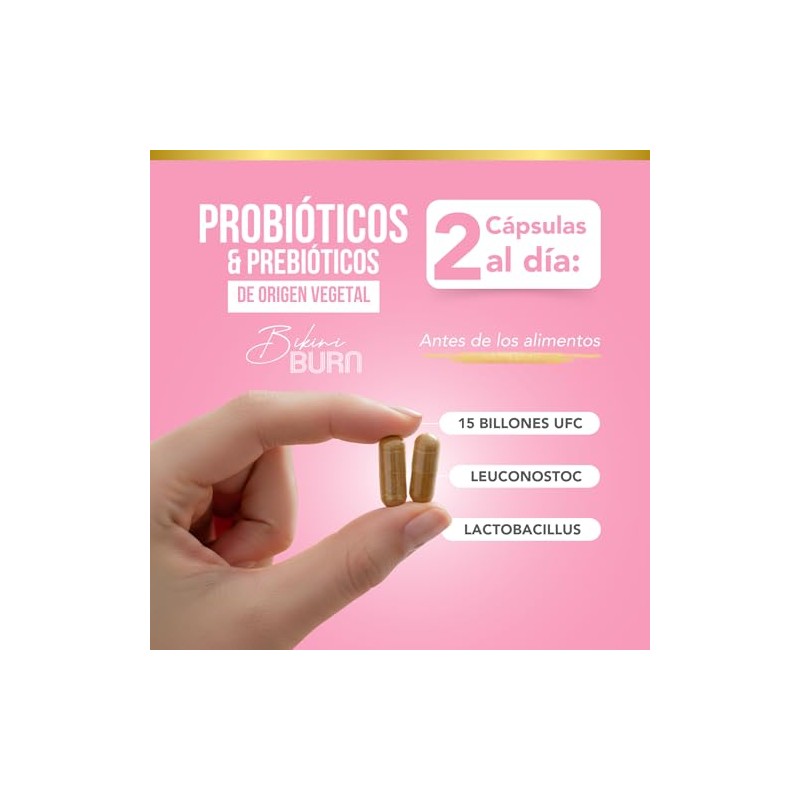 Probióticos y Prebióticos Veganos de Origen Vegetal 60 Cápsulas