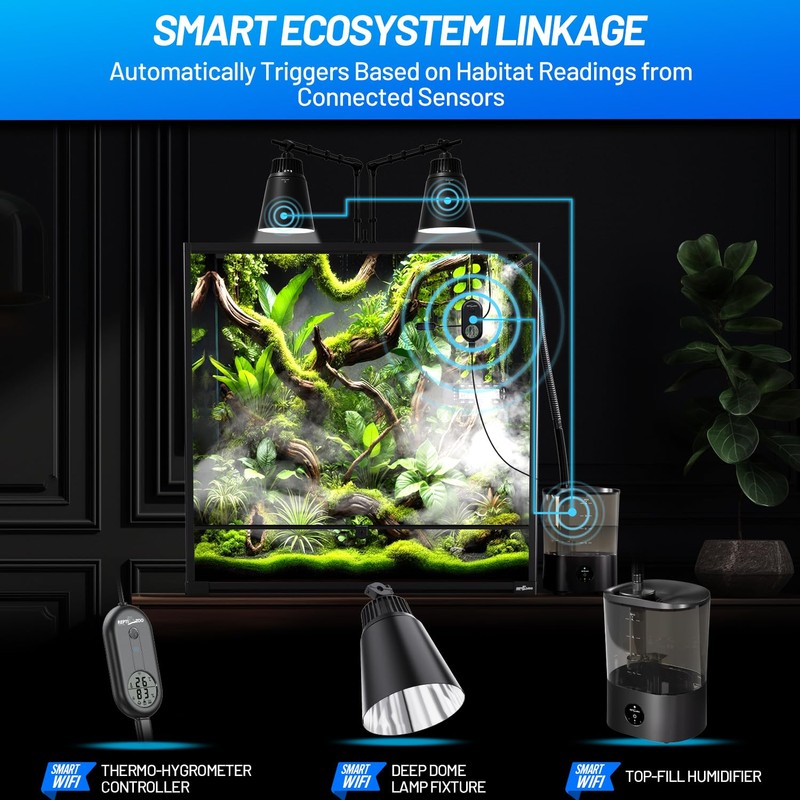 REPTI ZOO Smart WiFi Reptile Fogger with Timing, 4L Reptile