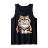 Cute Persian Tabby Cat Tank Top