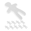 WOONEKY 10pcs DIY White Embryo Doll Foam Xps Foam for