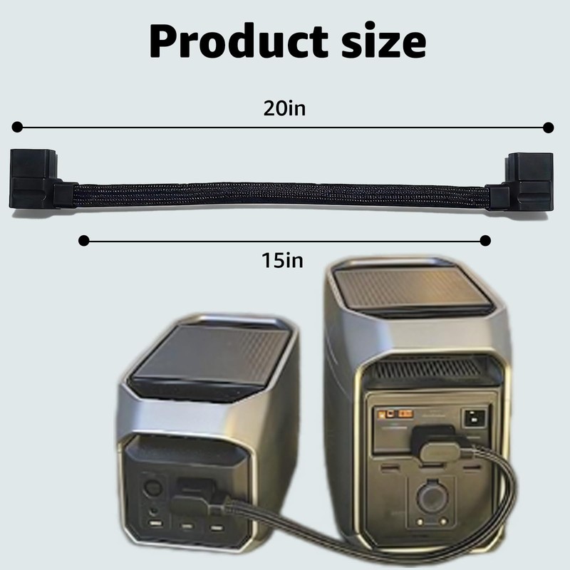 XT150 Extra Battery Connection Cable Compatible with EcoFlow Delta Max,