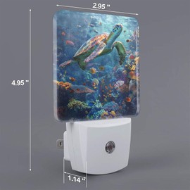 Led Night Light, Highland Cow Decorative Plug in Nightlights,with Smart Auto Dusk to Dawn Night Light for Bedroom, Kitchen, Nursery, Bathroom