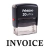 Printtoo Rubber Stamp Office Stationary Invoice Self Inking Custom Stamp-Black