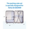Narwey 6 Set Compression Packing Cubes for Suitcases and Backpack,