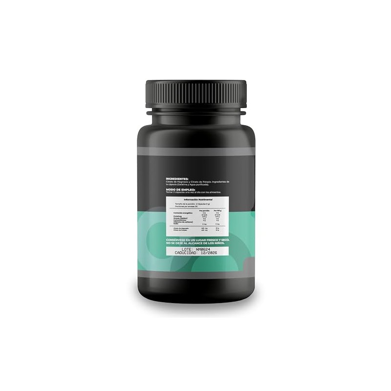 Endaroo Citrato de Magnesio con Citrato de Potasio, 500mg en