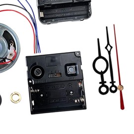 ＫＬＫＣＭＳ DIY Wall Clock Movement Mechanism with Hour Minute Second Hands, Wall Clock Replacement Parts with Chime for Bedroom Living Room Sturdy Room, Style B