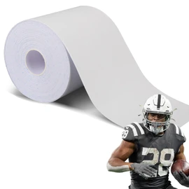 White Extra Wide Football Turf Tape Protects Skin from Turf Burns, 1 Roll 4 Inch x 10 Yards, Ultra Sticky, Breathable & Hypoallergenic Athletic Turf Tape for All Levels of Football Athletes