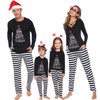 iClosam Matching Family Pajamas Set Striped Christmas Pajamas Sleepwear Dad