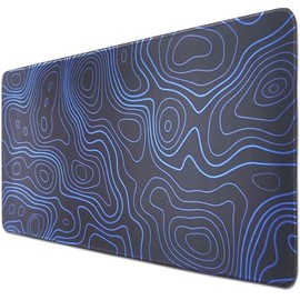 Alfombrilla de mouse grande para computadora, alfombrilla de mouse grande para juegos, 31.5 x 11.8 pulgadas, línea de contorno, almohadilla de...     