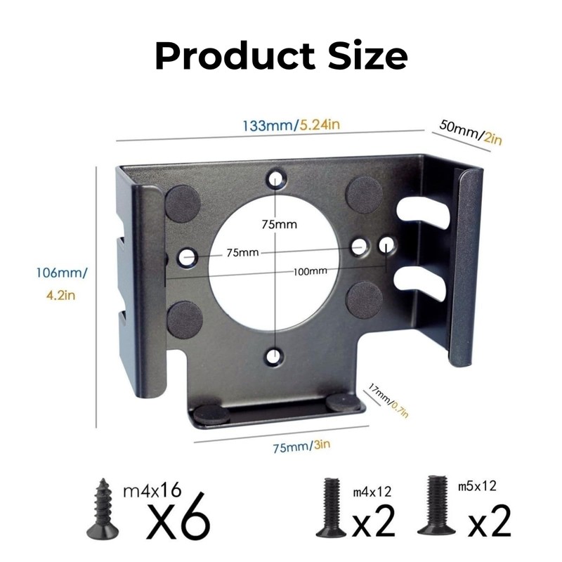 VVGAOGES Underdesk Mount for Mac Mini M4/M4 Pro 2024, Aluminium