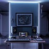 GUOTONG White LED Strip Lights, Waterproof cuttable 300 SMD 2835