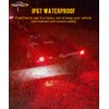 Partsam Pair Slim Square LED Trailer Light Submersible Tail Lights