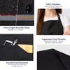 Apron,2 Pack H HOME-MART Adjustable Bib Chef Apron Cooking Apron