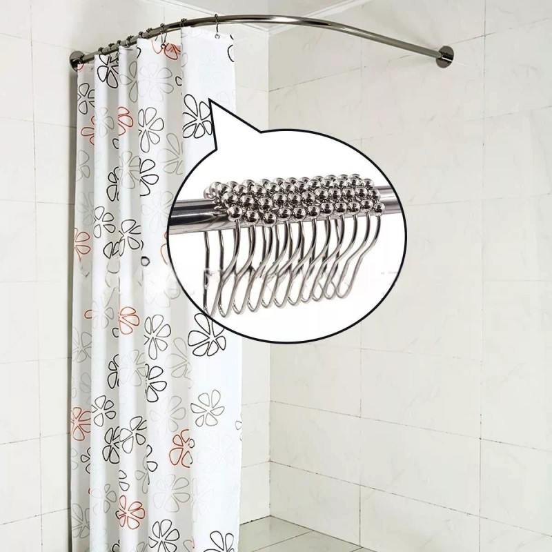 generic 72 Piezas Ganchos Para Cortina De Baño/ganchos Para Cortinas