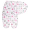 Everyday Kids Baby Travel Swaddle Pink and Gray Elephant, Size