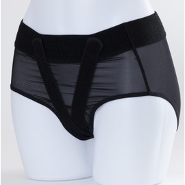 Pikasatsu Pelvic Floor Supporter, Medical Use, Made in Japan, Urine Leakage, Pelvic Organ Removal, Genital Devastation, Countermeasure, Support Shorts, Non-stuffy, Breathable, Black, M (Hip: 34.3 - 37.4 inches (87 - 95 cm)